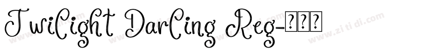 Twilight Darling Reg字体转换